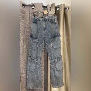 Maniere De Voir Light Blue Denim Jeans